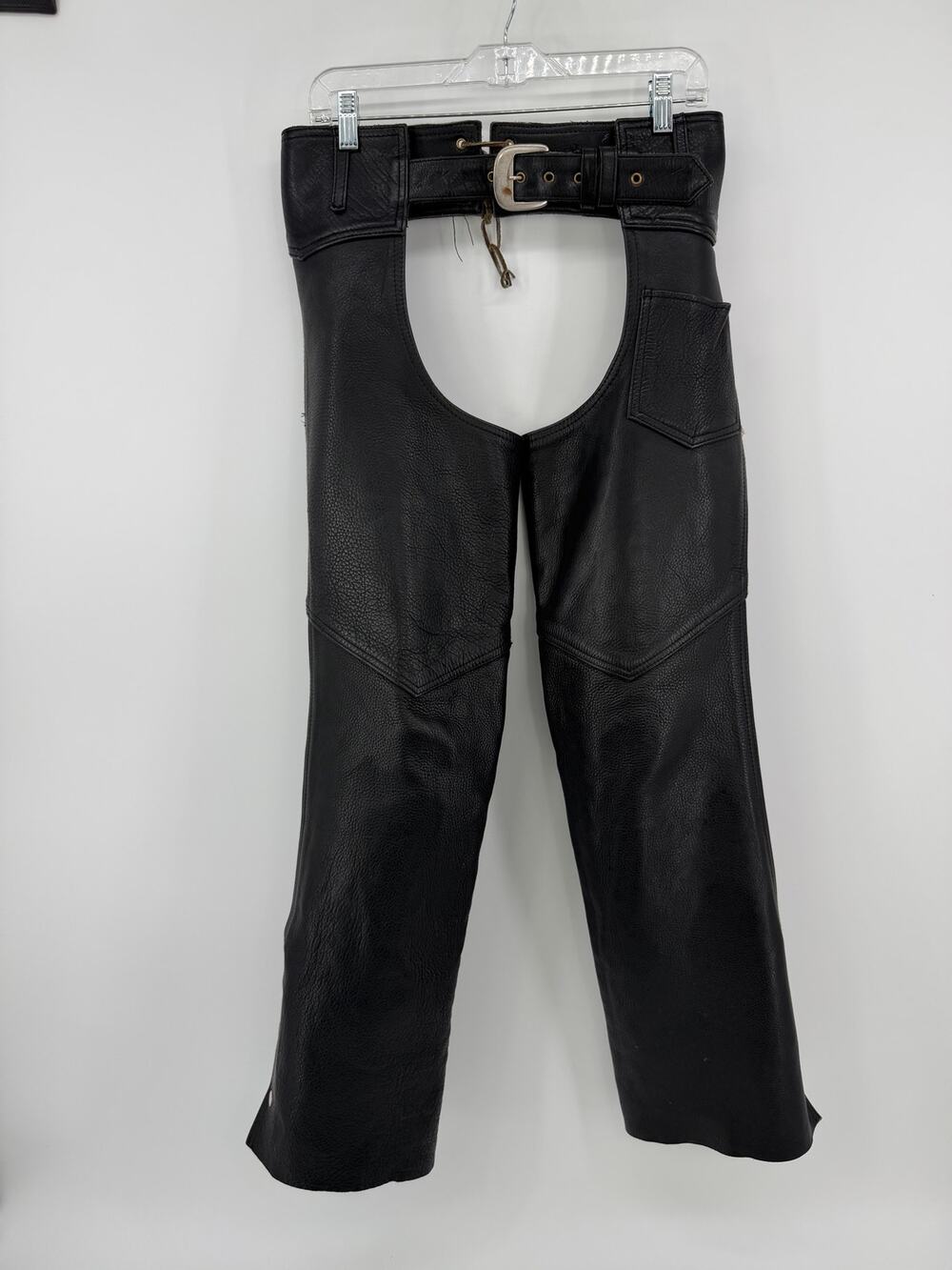 Genuine leather motorcycle chaps, Hudson Leather brand